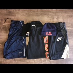 Nike shorts and sweats